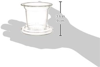 Teabloom Universal Glass Tea Infuser with Dual-Purpose Lid/Coaster – Hygienic, Non-Toxic Glass Filter for Loose Tea Leaves – Lead-Free & Cadmium-Free – Tea Purist's Choice