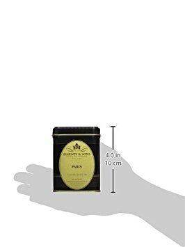 Harney & Sons Paris Black Tea | 4 oz Tin Loose Leaf | Fruity Vanilla & Caramel Blend with Hint of Lemony Bergamot