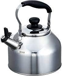JapanBargain 1914, Tea Kettle Stainless Steel Whistling Water Coffee Tea Kettle Teapot Tea Pot for Stove Top IH Induction Ready Large Capacity Mirror Finish, 3.7 Liter