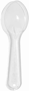 3000-Count Mini Disposable Tasting Spoons Clear | 3 Inch Plastic Sampling & Taster Spoons for Food, Ice Cream, Spices | Frozen Dessert Supplies