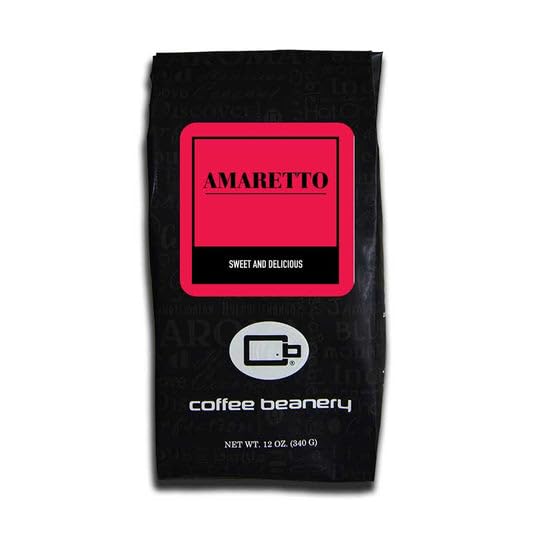 Amaretto Flavored Coffee, Specialty Arabica Coffee, Medium Roast, 12 ounce, Whole Bean (Whole Bean)