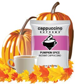 Cappuccino Supreme 6 x 2 lb bags Pumpkin Spice Instant Cappuccino Mix