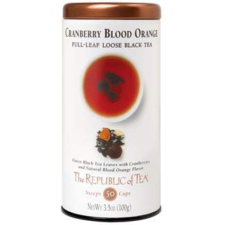 The Republic of Tea Cranberry Blood Orange Full-Leaf Tea, 3.5 Ounces / 50-60 Cups (Refill Bag)