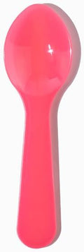 UNIQ 3000-Count 3 Inch Pink Mini Plastic Tasting Spoons | Disposable Small Taster Spoons for Food, Ice Cream, or Spices | Frozen Dessert Supplies