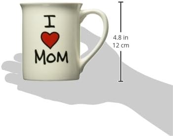 Our Name is Mud “I Heart Mom” Stoneware Mug, 16 oz.