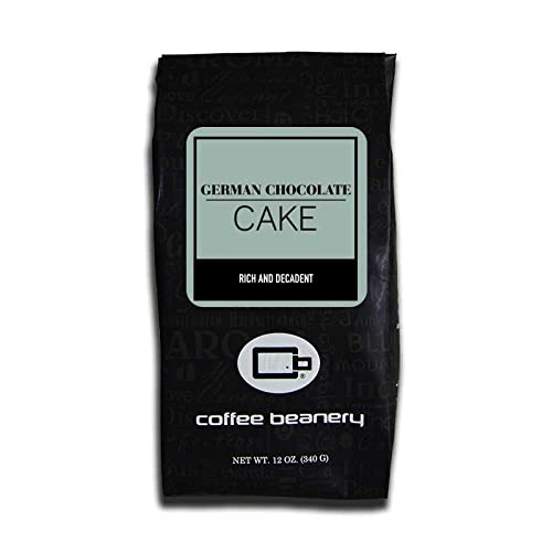 German Chocolate Cake Flavored Coffee, Specialty Arabica Coffee, Medium Roast, 12 ounce, Coarse