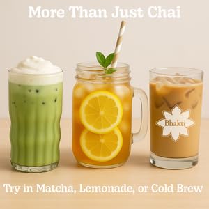 Bhakti Chai Tea Concentrate | Original, Organic Fresh Ginger, Black Tea, Sweetened, Spiced, Dairy-Free, Vegan (Pack of 2)