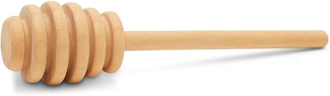 Wooden Honey Dipper Stick, Honey Comb Wand Stirrers for Tea, Honeycomb Dripper Stir Spoons, Wood Dabber Combs Drizzler Sticks for Cake Pops, 4 Inch Charcuterie Drizzle Dippers Pack of 1 by Woodpeckers