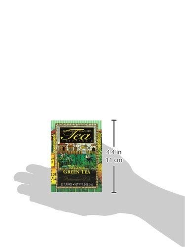 Hawaiian Islands Tea Company Organic Green Tea, All Natural - 20 Teabags (1 Box)