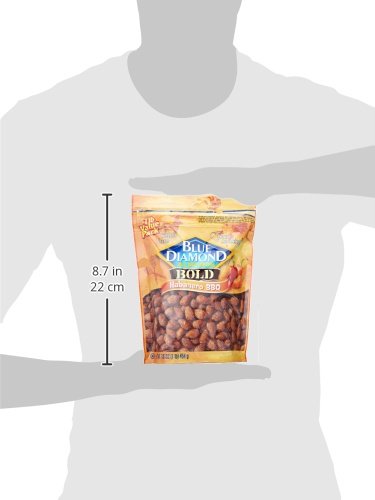 Blue Diamond Almonds, Bold Habanero BBQ, 16 Ounce (Pack of 2)