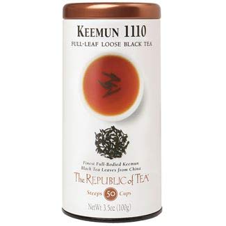 The Republic of Tea Black Full-Leaf Loose Tea (Keemun Black, 3.5 oz Refill Bag)