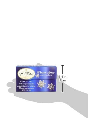 Twinings of London Winter Spice Herbal Tea Bags, 20 Count (Pack of 3)