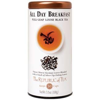 The Republic of Tea Black Full-Leaf Loose Tea (All Day Breakfast Black, 3.5 oz Refill Bag)