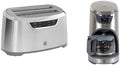 Kenmore Elite 4-Slice Long Slot Toaster Silver + Kenmore Elite Programmable 12-cup Coffee Maker, Stainless Steel