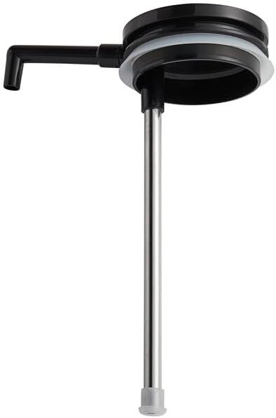 3 Liter Stainless Steel Airpot with Metal Lever, Double Wall Insulated Coffee Dispenser, Silver, Round, 13.2 Inch Height, BPA Free