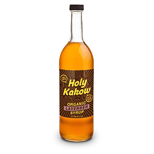 Holy Kakow Cafe Organic Lavender Syrup - Lavender Coffee Syrup, Organic Syrup for Coffee, Latte, Cocktail and Shake, Real Food Ingredients - 750ml