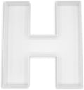 10" Reusable Plastic Box Form Tray Display for Treats, Charcuterie, Cake Pop, Candy, Charcuterie Box, Custom Charcuterie Letters Fillable - Reusable Letter Box - (White Plastic, H)