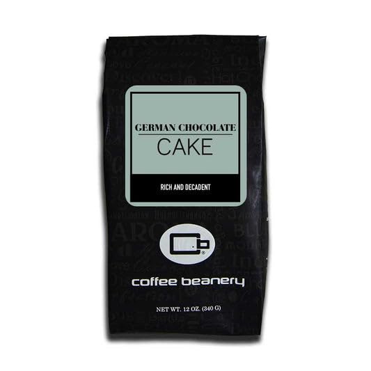 German Chocolate Cake Flavored Coffee, Specialty Arabica Coffee, Medium Roast, 12 ounce, Whole Bean
