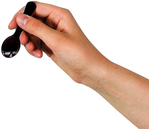 Extra Sturdy, Gmark 100pc 3-Inch Taster Plastic Mini Spoons Black Clear Best for Chocolate Coffee flavor Ice Cream Dessert Black 1 Box Set GM1002H