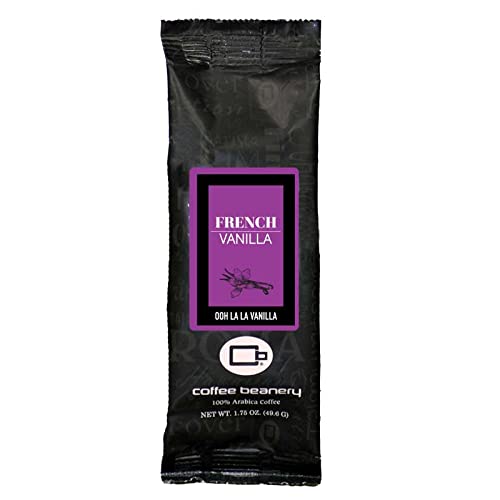 Coffee Beanery Vanilla Bean Flavored Coffee, 1-1.75oz Try Me Size Coffee Sampler, Light-Medium Roast