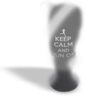 Stainless-Steel Engraved Travel Mug Tumbler 30 Oz Keep Calm and Run on Thermal Coffee Cup Purple