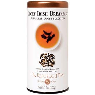 The Republic of Tea Black Full-Leaf Loose Tea (Lucky Irish Breakfast Black, 3.5 oz Refill Bag)