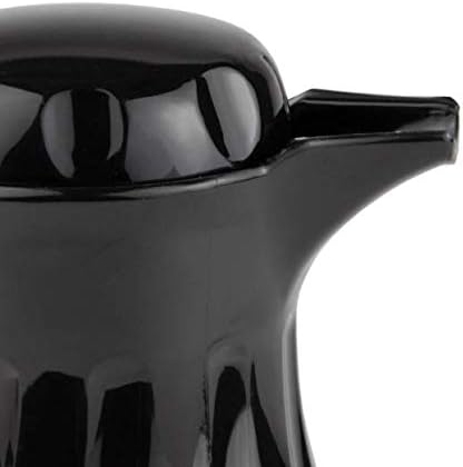 (64 oz) Beverage Server Eco-Plastic Carafe Swirl Double Wall Insulated Black