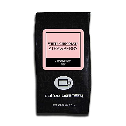 White Chocolate Strawberry Flavored Coffee, Specialty Arabica Coffee, Medium Roast, 12 ounce, Very Fine