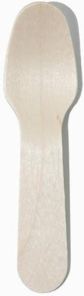 [1,000 Count] Wooden Mini Biodegradable Tasting Spoons - Small 3.75 Inch Eco Friendly Taster Spoons - Perfect for Sampling Food, Ice Cream or Spices - Frozen Dessert Supplies