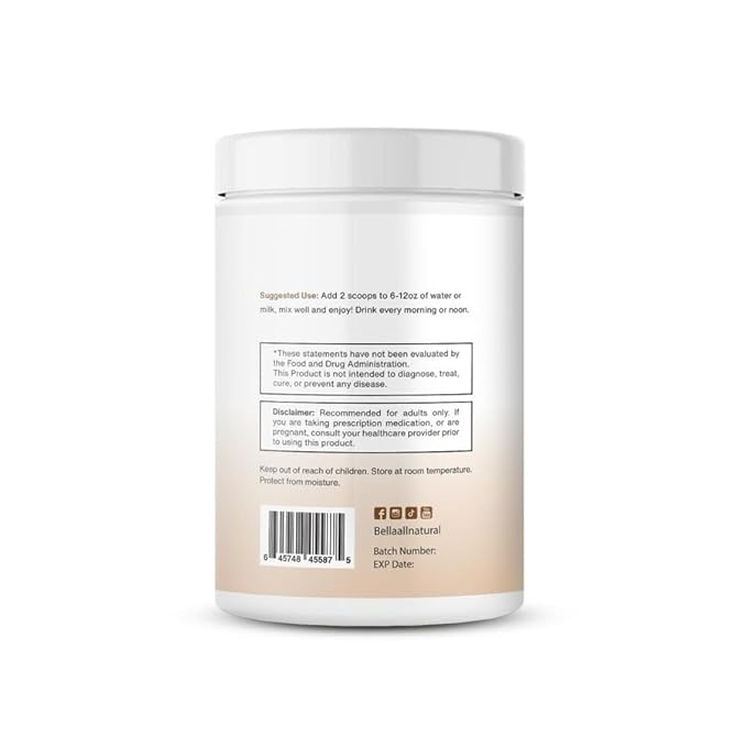 Bella all Natural Probiotics Cappuccino Coffee - 500g - Probiotic & Prebiotic Powder