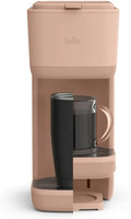 Single-Serve Bella Coffee Maker – Compact 6oz–14oz Brewer for Ground Coffee or Pods, One-Touch Operation, Adjustable Drip Tray, 35oz Water Tank, Travel Mug Friendly, Dishwasher-Safe Parts