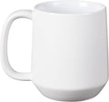 Miicol 16 oz Large Ceramic Coffee Mug, Tea, Mulled Drinks Cup, Gift for Office Staff or Home Using, Microwave and Dishwasher Safe, Frosted Surface, White