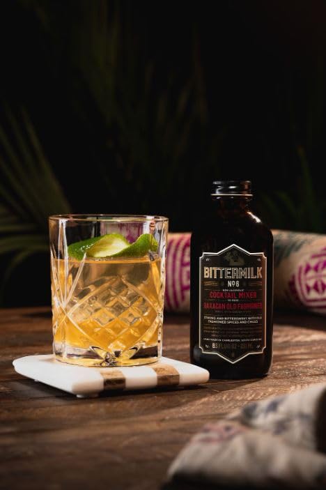 Bittermilk No.6 Oaxacan Old Fashioned Mix – Old Fashioned Syrup - All Natural Handcrafted Cocktail Mixer – Makes 17 Drinks