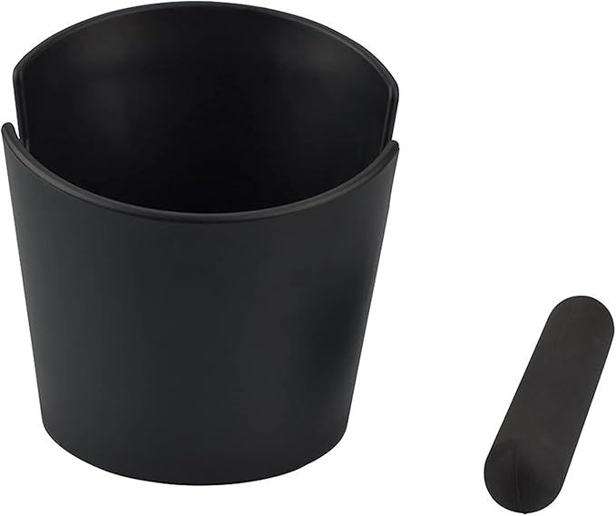 Round Coffee Knock Box 4.8 Inch Shock - Absorbent Durable Barista Style Knock Box With Removable Knock Bar and Non-Slip Base Gift