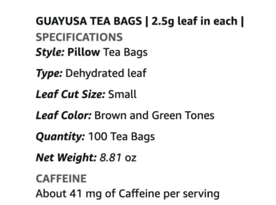 Pacha Ancient Energy Guayusa Tea | Green Guayusa | Traditional Guayusa | Loose leaf | Tea Bags | Energy Tea | l-theanine + caffeine | clean energy drink | Alternative to Yerba Mate, Coffee, and Green Tea (100 Count, Guayusa)