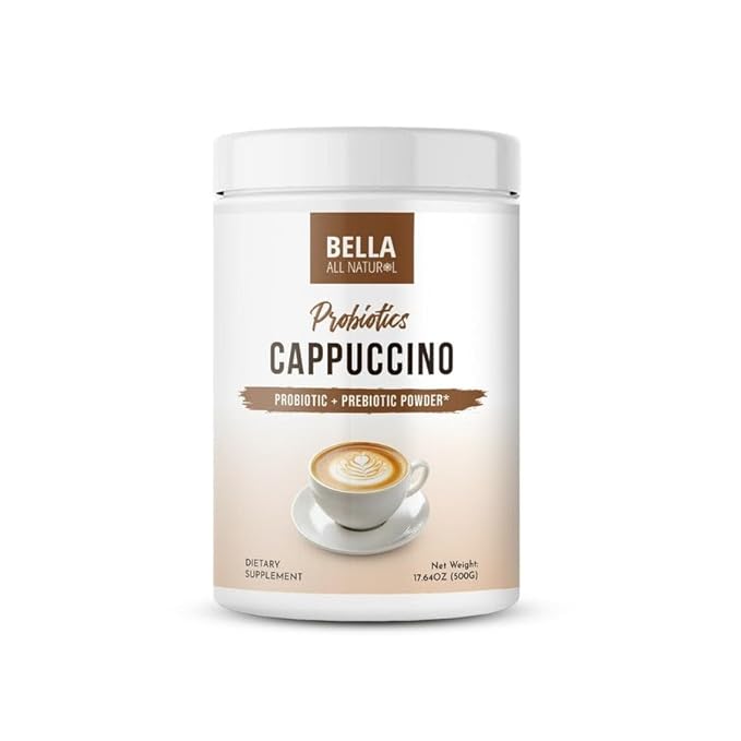 Bella all Natural Probiotics Cappuccino Coffee - 500g - Probiotic & Prebiotic Powder