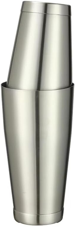 Boston Shaker Set, 28 Oz and 18 Oz Weighted Tins, Matte Finish Stainless Steel, Hand Wash (Matte Finish)