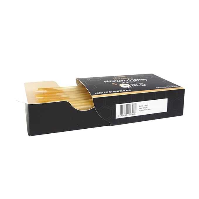 Hi Well Premium New Zealand 100% Manuka Honey | Monofloral Pure Raw Honey | UMF MGO Certified | Easy to take12g x 30 sticks | 12.6Oz(360g) (UMF 10+)