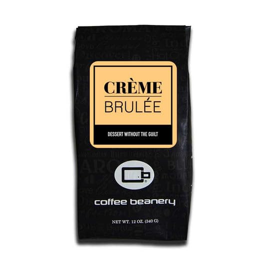 Creme Brulee Flavored Coffee, Specialty Arabica Coffee, Medium Roast, 12 ounce, Whole Bean