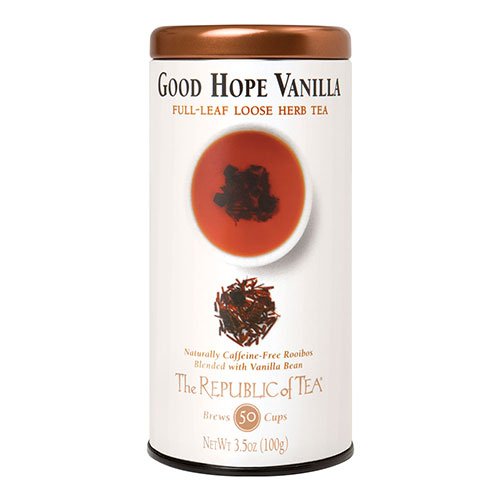 The Republic of Tea Good Hope Vanilla Red Full-Leaf Tea, 3.5 Ounces / 50 Cups