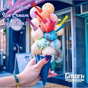 Extra Sturdy, Gmark 100pc 3" Assorted Multi-Color Taster Plastic Mini Spoons for frozen food, Ice Cream Dessert White 1 Box Set GM1002G