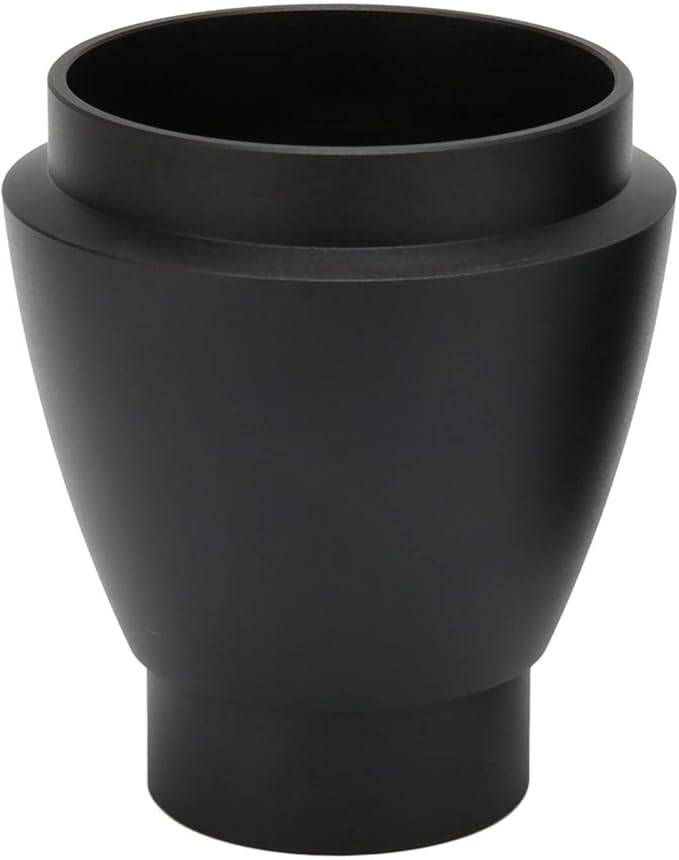 60g Aluminium Alloy Coffee Bin, Coffee Grinder Blowing Bean Bin, Cleaning Tool for Eureka Mignon (Black)
