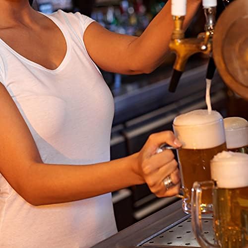 COKTIK 6 Pack Heavy Large Beer Glasses with Handle - 20 Ounce Glass Steins, Classic Beer Mug glasses Set