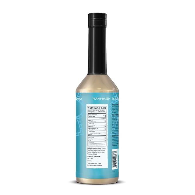 Lakanto Simple Flavoring Syrup - Monk Fruit Sweetener with Allulose, Perfect for Coffee, Tea, Cocktails, Snow Cones, Sodas, Other Drinks, Keto, Vegan (Vanilla - 25.4 fl oz)