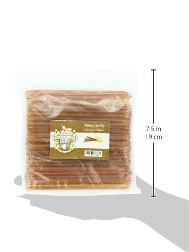 English Tea Store All-Natural Honeystix With Gluten-Free Grade A Honey | Mini Honey Sticks For Tea, Cake Pops Or Snacks | Portable Sweet Treat | Cinnamon Flavored Honey Stick - 100 Ct