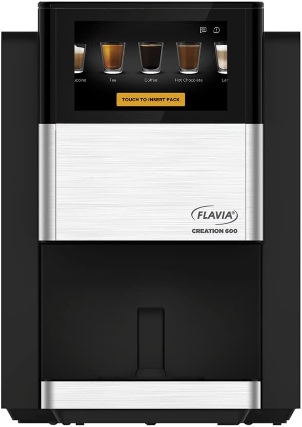 Flavia Creation 600 Brewer, Makes Coffee, Lattes, Tea, and other Hot or Cold Beverages with Single-Serve Freshpacks, Multiple Brew Sizes