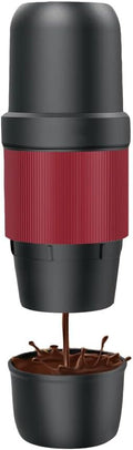 Portable Espresso Maker, 15 ATM High Pressure Extract, USB Rechargeable 2000mAh, Compact and Portable, Outdoor Travel/Home/Car, Red & Black