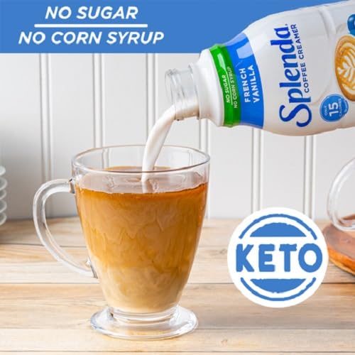 SPLENDA Sugar Free French Vanilla Coffee Creamer, 32 Fl Oz (Pack of 6)