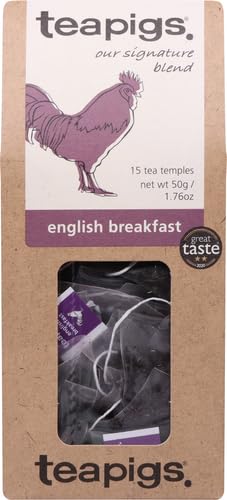 teapigs English Breakfast Tea, 1.76 Ounce, 15 Count (501)