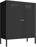 Metal Storage Cabinet, Metal Cabinets with Doors and Shelves, Storage Closet with high feet, Coffee Bar with Storage, Modern Accent Cabinets for Home,Office,Kitchen,Bathroom,Dining Room